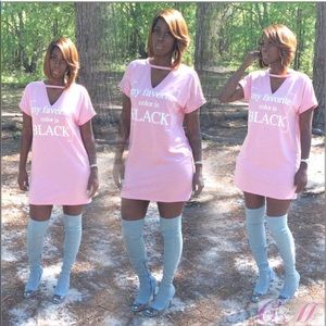 “My Favorite color is black” T-Shirt dress